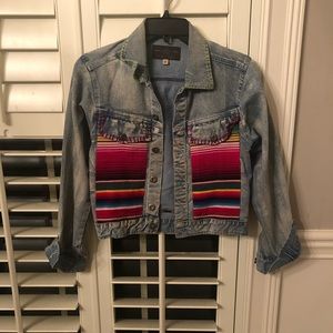 Boot Rugs Serape Denim Jacket